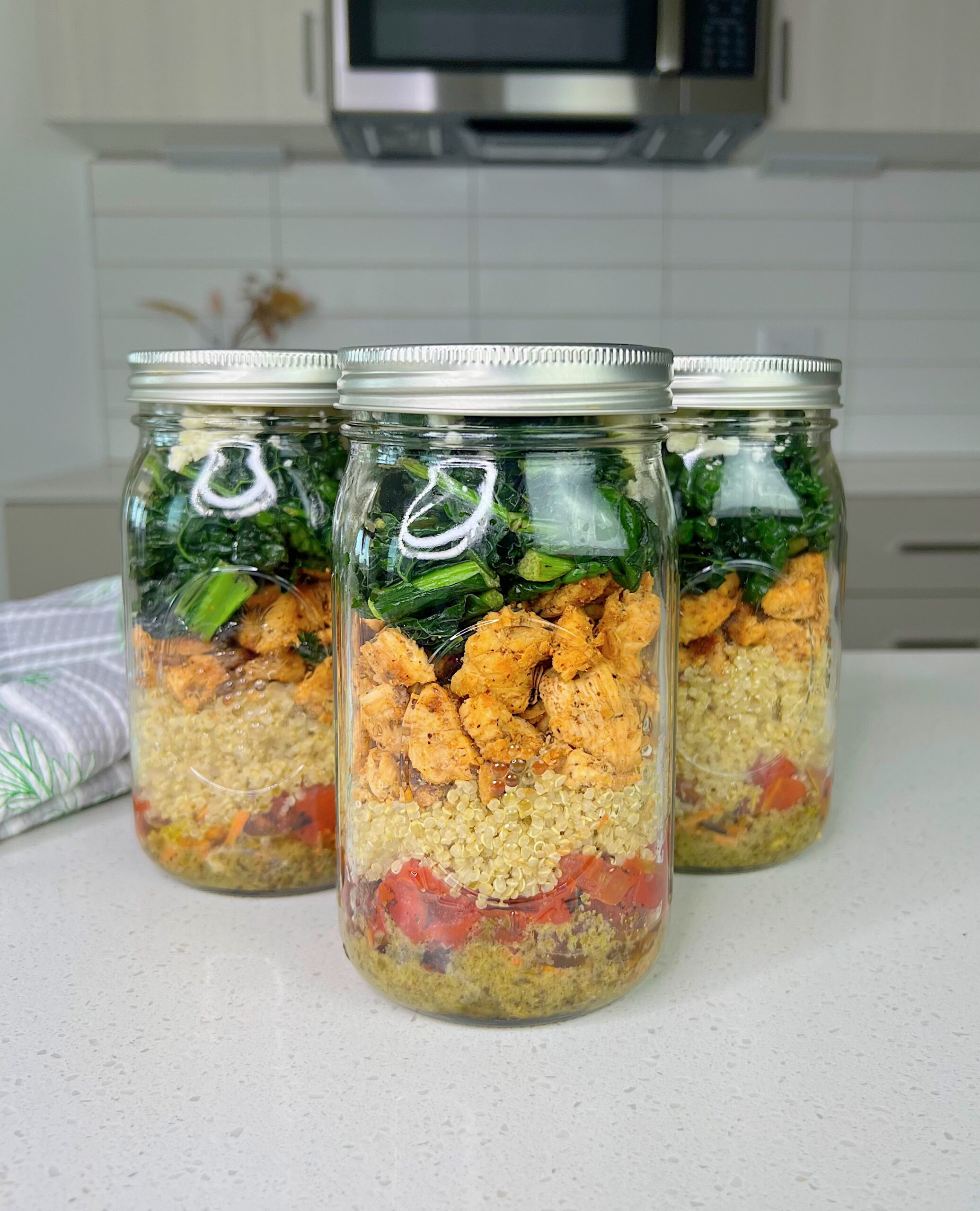 Pesto Quinoa Chicken Salad